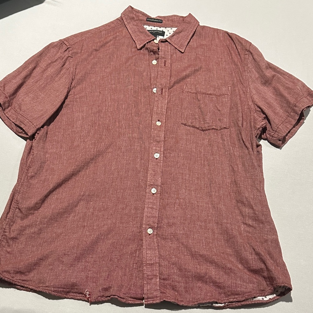 Goodfellow & Co Casual Red Button Down Shirt